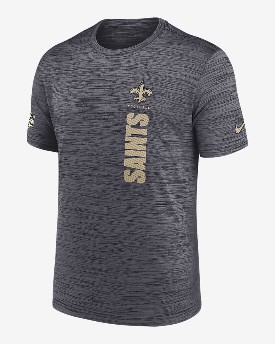 New Orleans Saints Sideline Velocity Men s Nike Dri FIT NFL T Shirt. Nike